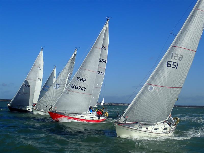 Contessa 32 racing photo copyright Clive Hughes taken at Royal Thames Yacht Club and featuring the Contessa 32 class