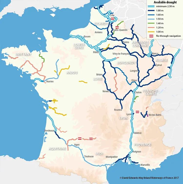 Navigable rivers and canals of France - photo © David Edwards-May / Inalnd Waterways of France