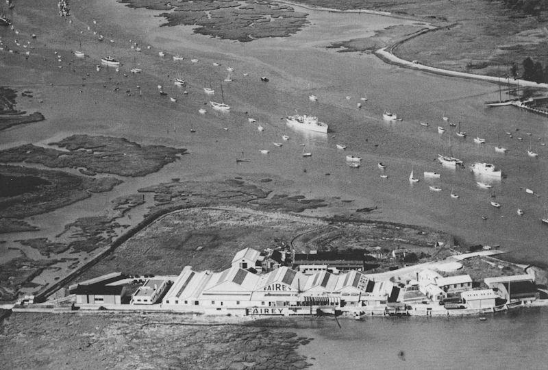 If ever there was a prime site for a boat yard, then Hamble Point has to be it - photo © Fairey Marine