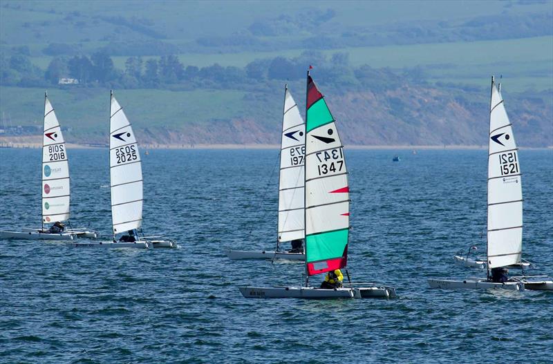 Dart 15 Southern Championship at Shanklin photo copyright Mary Howie-Wood taken at Shanklin Sailing Club and featuring the Dart 15 class