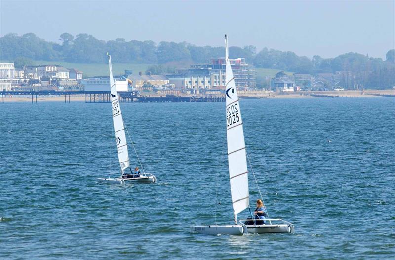 Dart 15 Southern Championship at Shanklin photo copyright Mary Howie-Wood taken at Shanklin Sailing Club and featuring the Dart 15 class