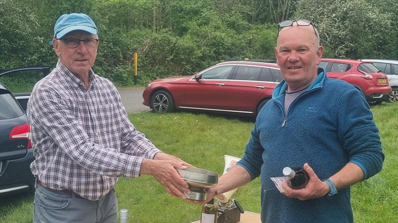 DF95 ASH Trophy & M&S District Championship: Martin Crysell presenting the ASH Trophy to David Adams 1st - photo © Jim La Roche