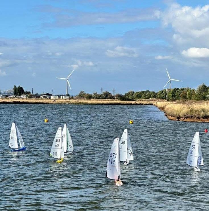 DF95 Autumn Series event 1 at Barton's Point photo copyright Peter Jackson taken at East Kent Radio Sailing Club and featuring the DF95 class