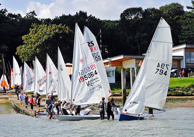 Royal Harwich Junior Race Week 2014 photo copyright Gill Moon / www.gillmoon.com taken at Royal Harwich Yacht Club and featuring the Dinghy class