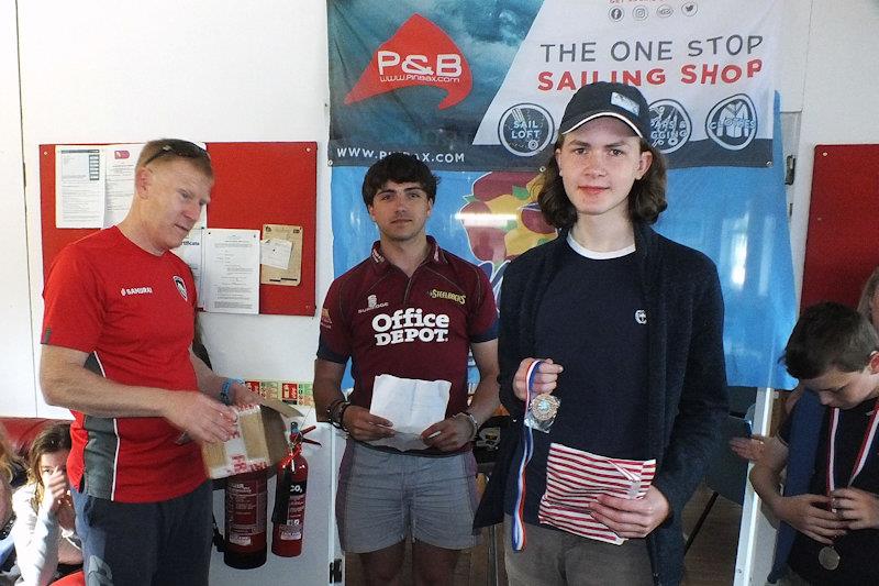 Peter Astley, overall winner - P&B Northamptonshire Youth Series event at Middle Nene photo copyright Wilf Kunze taken at Middle Nene Sailing Club and featuring the Dinghy class