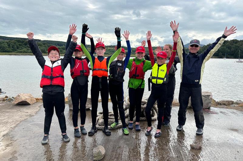 The red cap beginners and instructors - Solway Yacht Club's Cadet Week - photo © Hilary O’Dwyer