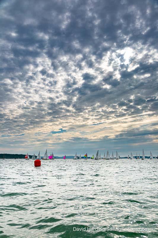 Poole Harbour Sky on Bournemouth Digital Poole Week 2024 Day 4 photo copyright David Harding / www.sailingscenes.com taken at Parkstone Yacht Club and featuring the Dinghy class