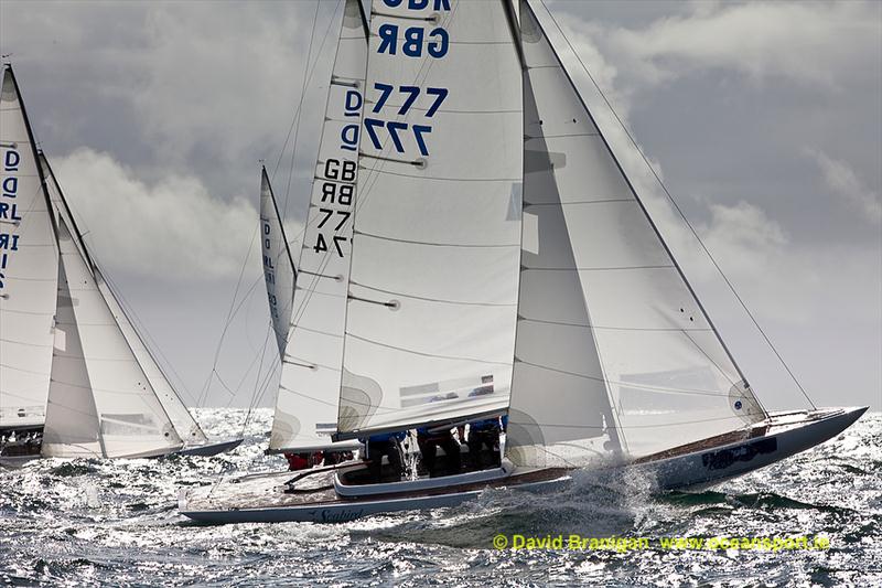 Brewin Dolphin Dragon Gold Cup day 2 photo copyright David Brannigan / www.oceansport.ie taken at Kinsale Yacht Club and featuring the Dragon class