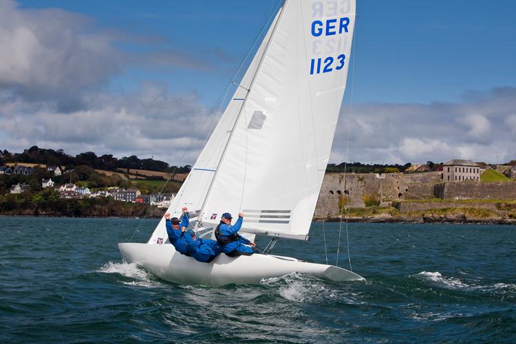 Brewin Dolphin Dragon Gold Cup day 6 photo copyright David Brannigan / www.oceansport.ie taken at Kinsale Yacht Club and featuring the Dragon class