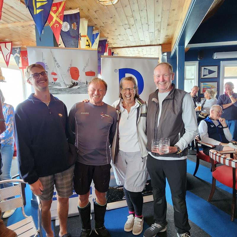 76th Edinburgh Cup 2024 Race 1 - 2nd Jerboa GBR 831 photo copyright Emma York taken at South Caernarvonshire Yacht Club and featuring the Dragon class