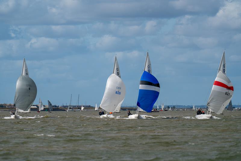 Dragons with a running start during the second day of Burnham Week 2024 - photo © Petru Balau Sports Photography / sports.hub47.com