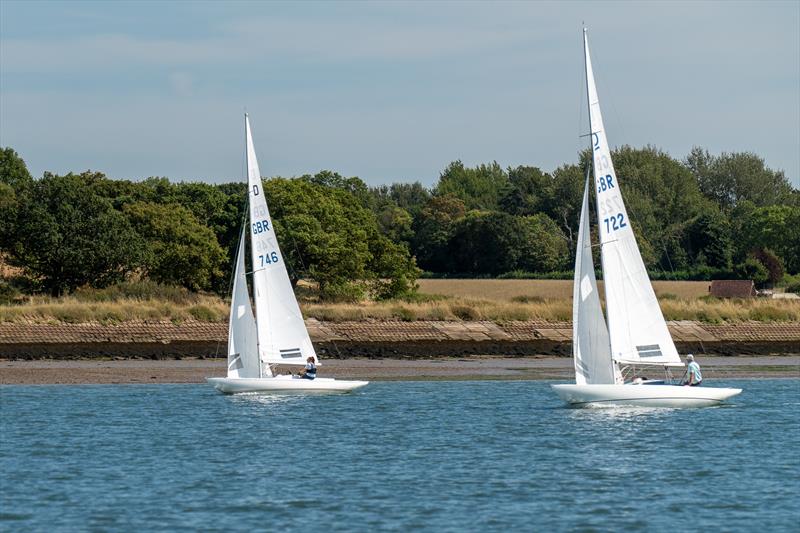 International Dragons sailing up the river Crouch during the 6th day of Burnham Week - photo © Petru Balau Sports Photography / sports.hub47.com