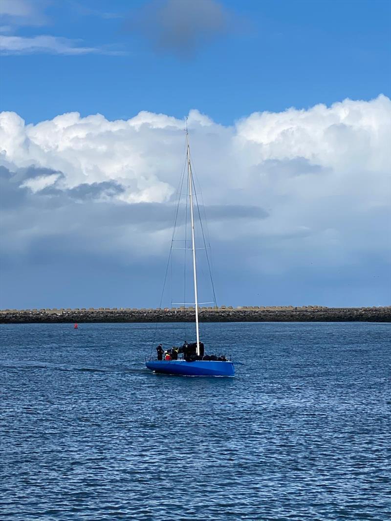 Oystercatcher XXXV coming into Ostend during the EAORA Buckley Goblets photo copyright Paul Wood taken at West Mersea Yacht Club and featuring the EAORA class