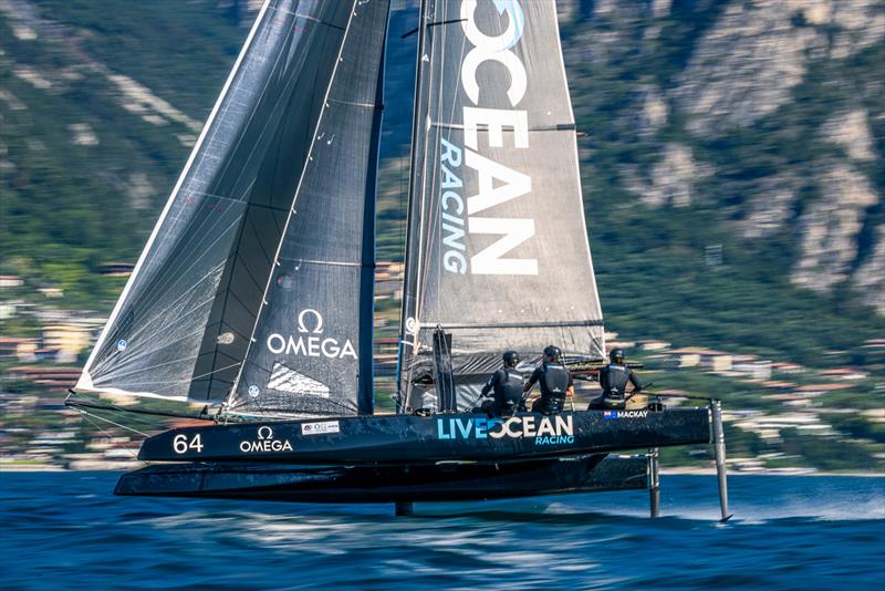 The Live Ocean ETF26 team competing at Lake Garda - Day 3 of Foiling Week - June 24,  2024 - photo © Georgia Schofield