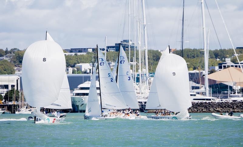 Finals and Petite Finals Races in action - Toyota Youth International Match Racing Cup - March 2025 - Auckland - photo © Suellen Hurling