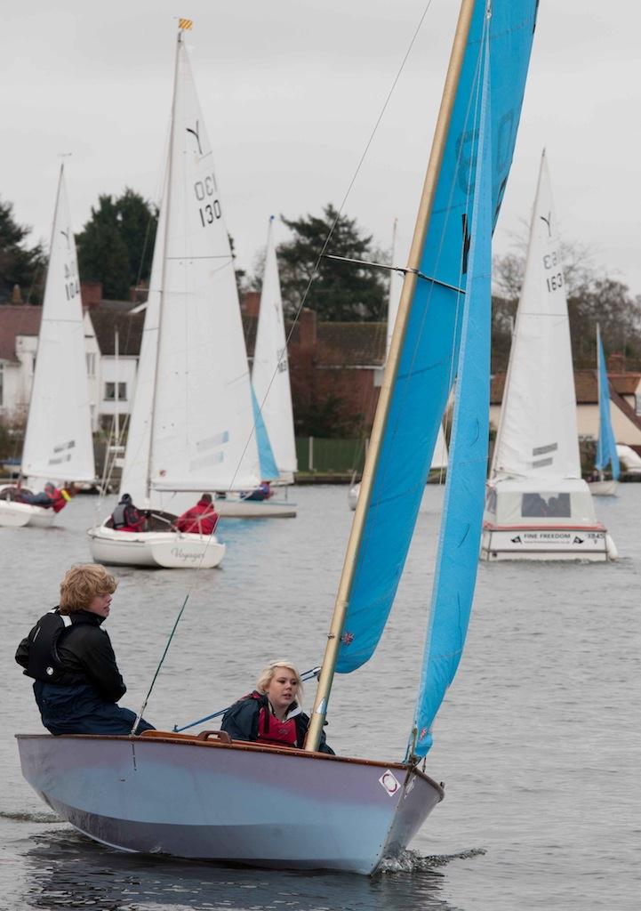 Enterprise Broads open at Snowflake photo copyright Colin Gallowa taken at Snowflake Sailing Club and featuring the Enterprise class