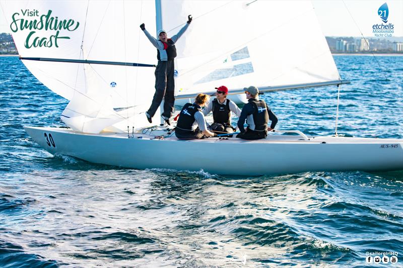 Etchells fun for everyone - the RSYS Youth Crew on day 3 of the Etchells Australian Nationals - photo © Nic Douglass / www.AdventuresofaSailorGirl.com