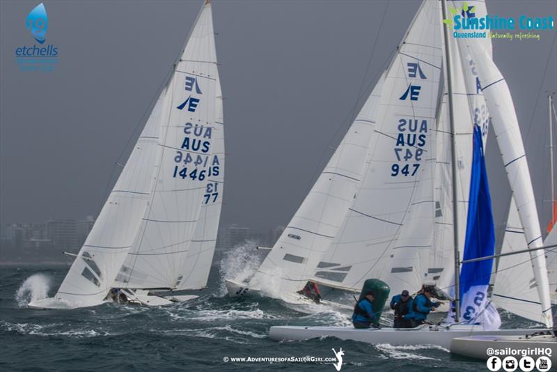 Breeze on in race three - Etchells Australasians - photo © Nic Douglass / www.AdventuresofaSailorGirl.com