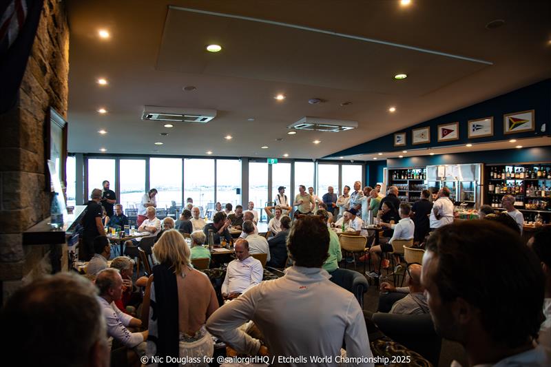 Pre-Worlds presentation - 2025 Etchells Pre-World Championship - photo © Nic Douglass @sailorgirlHQ