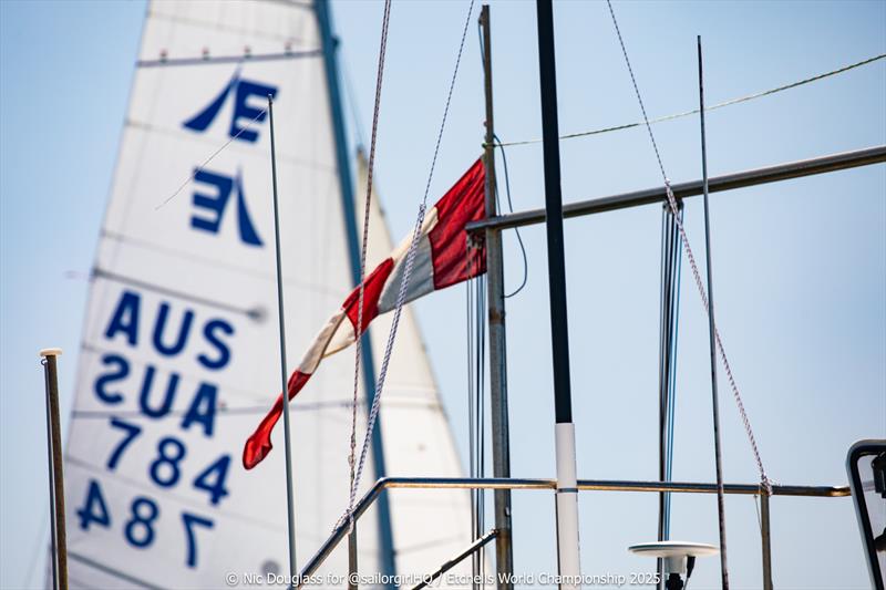 Short postponement before racing - Etchells World Championship 2025 Day 4 - photo © Nic Douglass @sailorgirlHQ