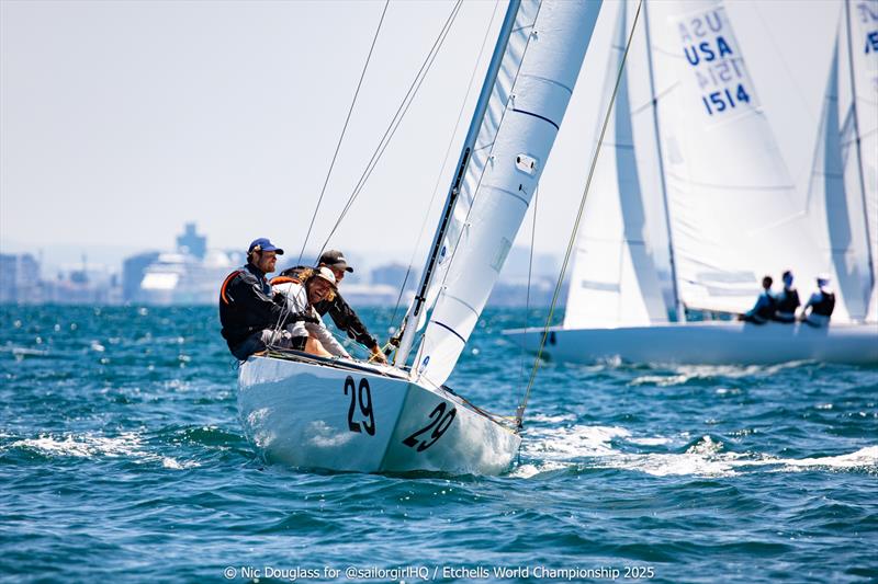 First Tracks spectating - Etchells World Championship 2025 - photo © Nic Douglass @sailorgirlHQ