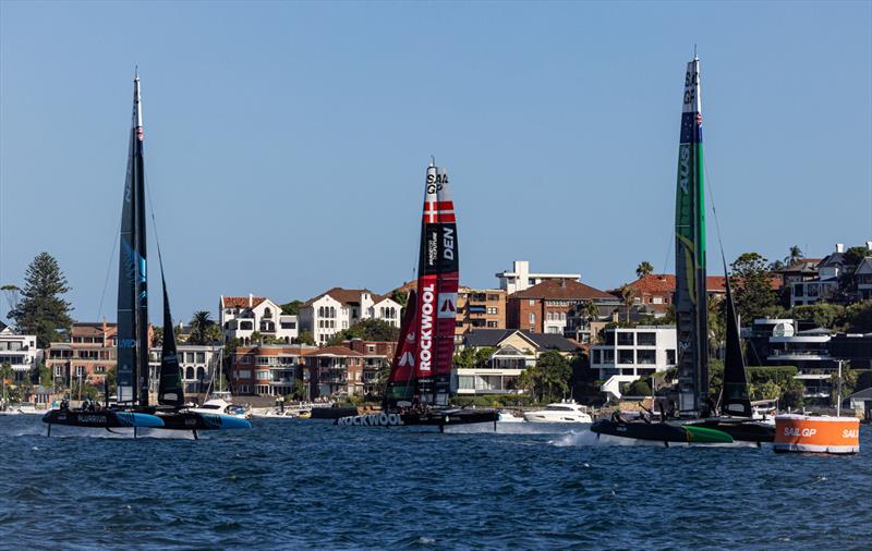 New Zealand, Australia and Denmark - Day 2 - KPMG Australia Sail Grand Prix - Sydney - Fbruary25, 2024 photo copyright Felix Diemer/SailGP taken at Woollahra Sailing Club and featuring the F50 class