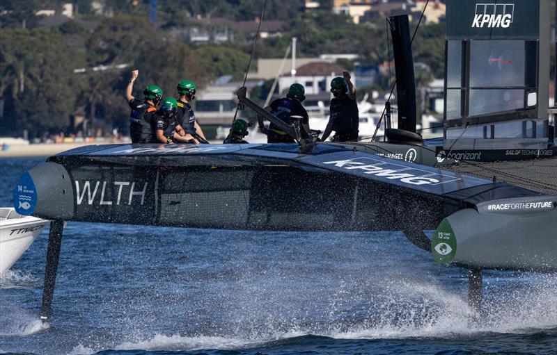 Australia - Day 2 - KPMG Australia Sail Grand Prix - Sydney - Fbruary25, 2024 photo copyright Felix Diemer/SailGP taken at Woollahra Sailing Club and featuring the F50 class