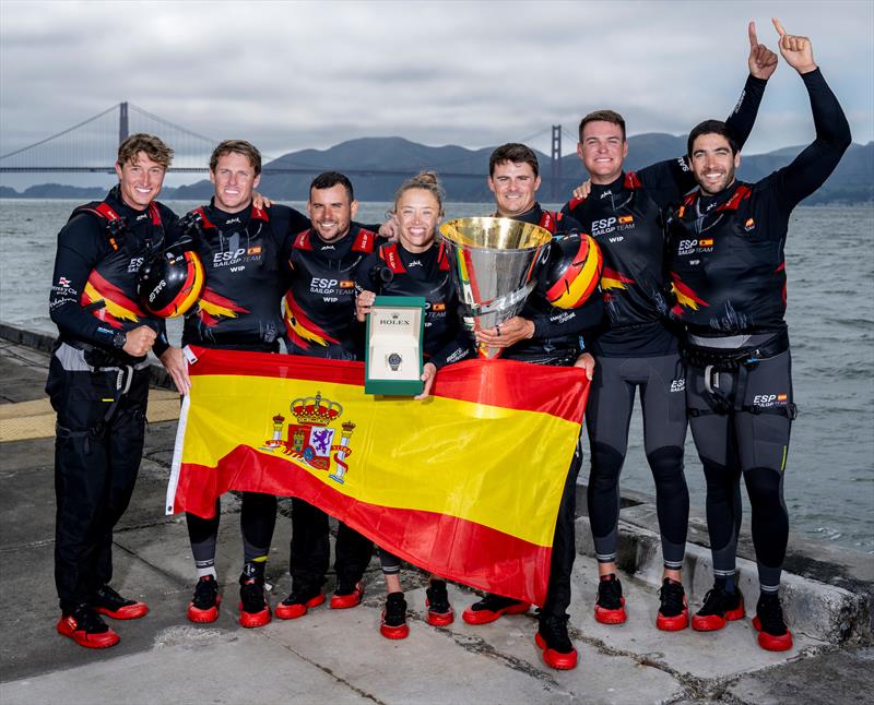 Spain SailGP Team helmed by Diego Botin win the SailGP Season 4 Grand Final in San Francisco - photo © Ricardo Pinto for SailGP