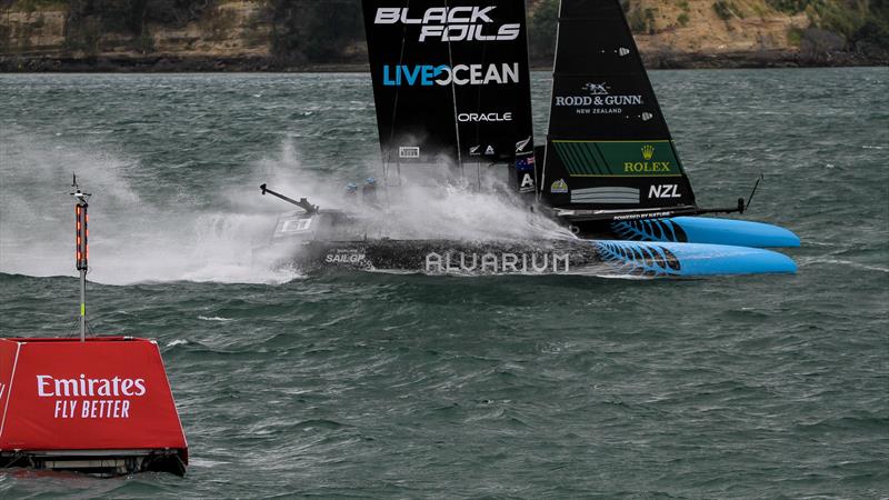 Practice Session - Day 5 - Auckland SailGP - January 14,  2024 photo copyright Richard Gladwell - Sail-World.com/nz taken at Royal New Zealand Yacht Squadron and featuring the F50 class