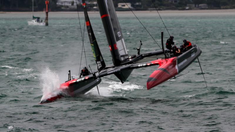 Practice Session - Day 5 - Auckland SailGP - January 14,  2024 photo copyright Richard Gladwell - Sail-World.com/nz taken at Royal New Zealand Yacht Squadron and featuring the F50 class