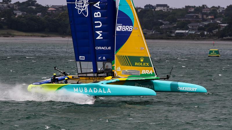 Practice Session - Day 5 - Auckland SailGP - January 14,  2024 photo copyright Richard Gladwell - Sail-World.com/nz taken at Royal New Zealand Yacht Squadron and featuring the F50 class