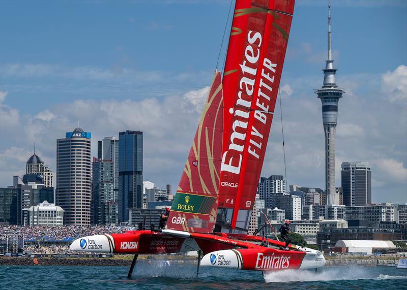 Emirates Great Britain SailGP Team helmed by Dylan Fletcher - Race Day 1 of ITM New Zealand Sail Grand Prix in Auckland - photo © Ricardo Pinto for SailGP