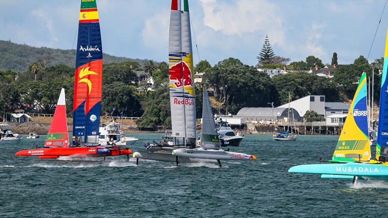  Race Day 1 - Auckland SailGP - January 18,  2024 photo copyright Richard Gladwell - Sail-World.com/nz taken at Royal New Zealand Yacht Squadron and featuring the F50 class