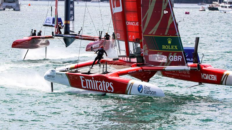  Race Day 1 - Auckland SailGP - January 18,  2024 photo copyright Richard Gladwell - Sail-World.com/nz taken at Royal New Zealand Yacht Squadron and featuring the F50 class