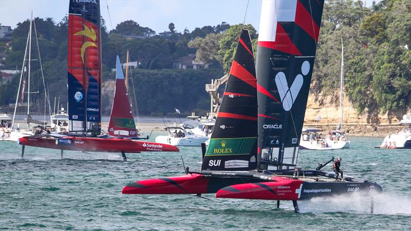  Race Day 1 - Auckland SailGP - January 18,  2024 photo copyright Richard Gladwell - Sail-World.com/nz taken at Royal New Zealand Yacht Squadron and featuring the F50 class