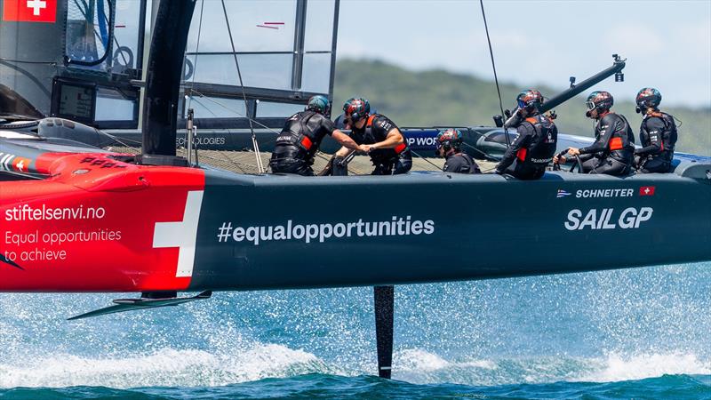 Switzerland SailGP Team photo copyright Adam Mustill taken at  and featuring the F50 class