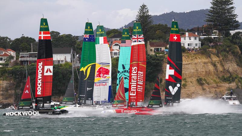  Race Day 2 - Auckland SailGP - January 19,  2024 photo copyright Richard Gladwell - Sail-World.com/nz taken at Royal New Zealand Yacht Squadron and featuring the F50 class