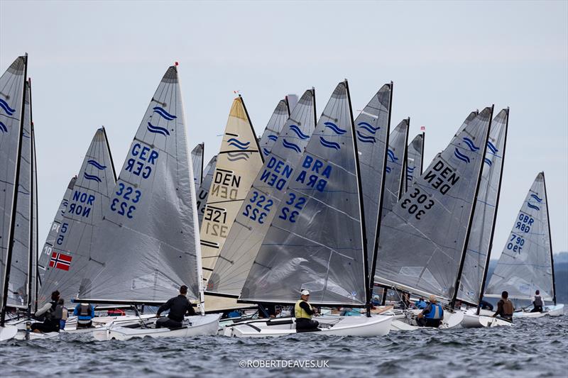 2024 Finn Gold Cup Practice Race photo copyright Robert Deaves / www.robertdeaves.uk taken at Sailing Aarhus and featuring the Finn class