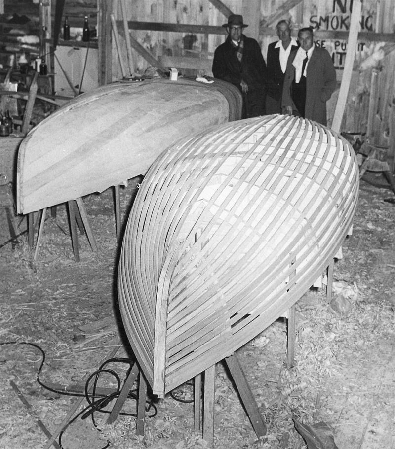 Finn moulds and a shell - Mackay Boats - photo © Mackay Family archives