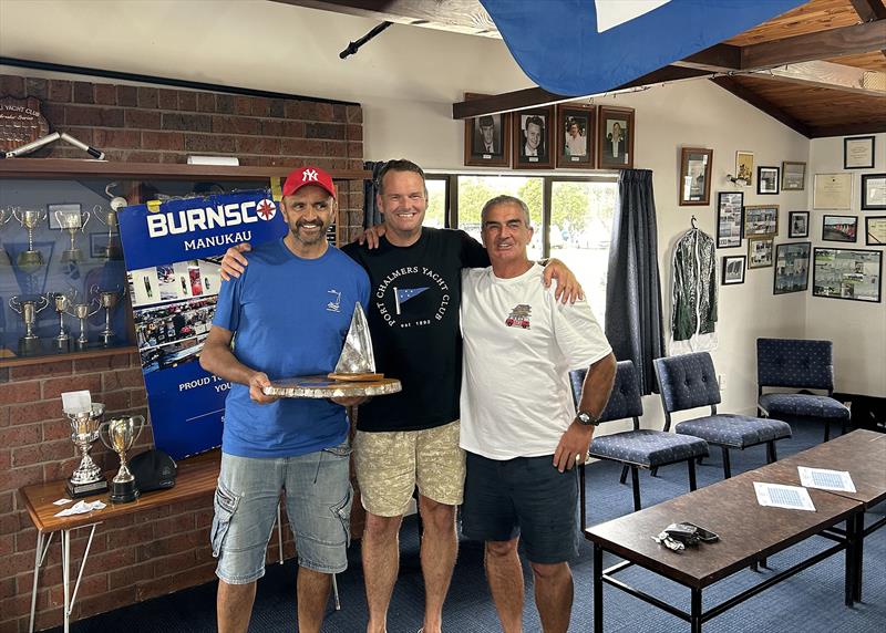 Ray, Richard, Karl - Burnsco Finn Nationals and North Island Championship Regattas - photo © SailLens Photography