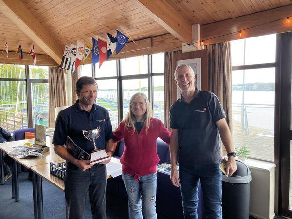 Dave Hall and Paul Constable win the 2024 Fireball Inlands at Rutland photo copyright UKFA taken at Rutland Sailing Club and featuring the Fireball class