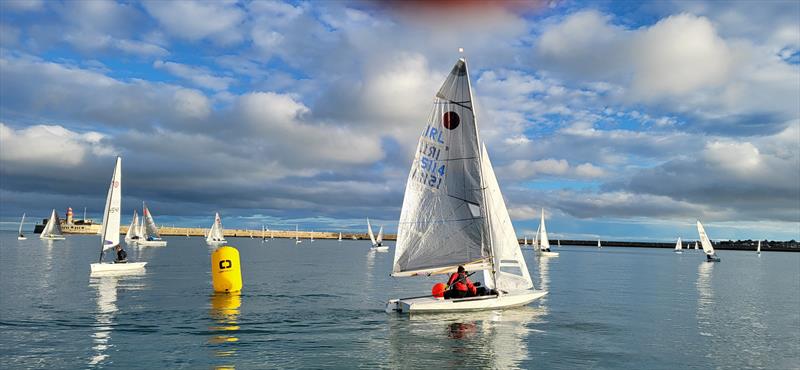 Dun Laoghaire Frostbites Series 1 photo copyright Ian Cutliffe taken at Dun Laoghaire Motor Yacht Club and featuring the Fireball class