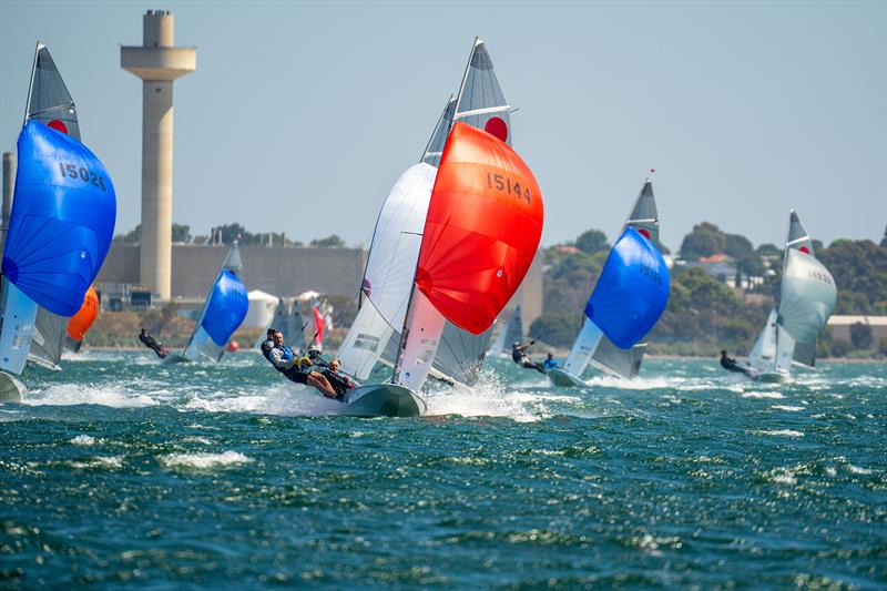 Fireball Worlds Geelong Australia photo copyright Alex Dare, Down Under Sail taken at Royal Geelong Yacht Club and featuring the Fireball class