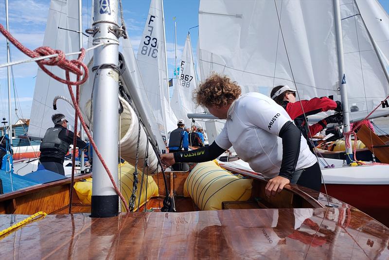 Steve Carver taking care of 'Alarm' - Firefly Nationals 2023 at Felixstowe - photo © NFA