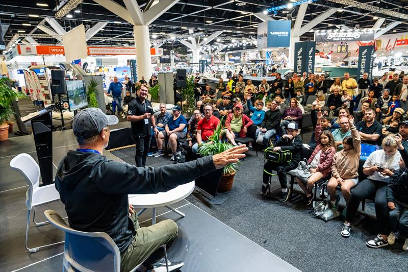 Going fishing with ET (Andrew Ettingshausen) photo copyright Sydney International Boat Show taken at  and featuring the Fishing boat class