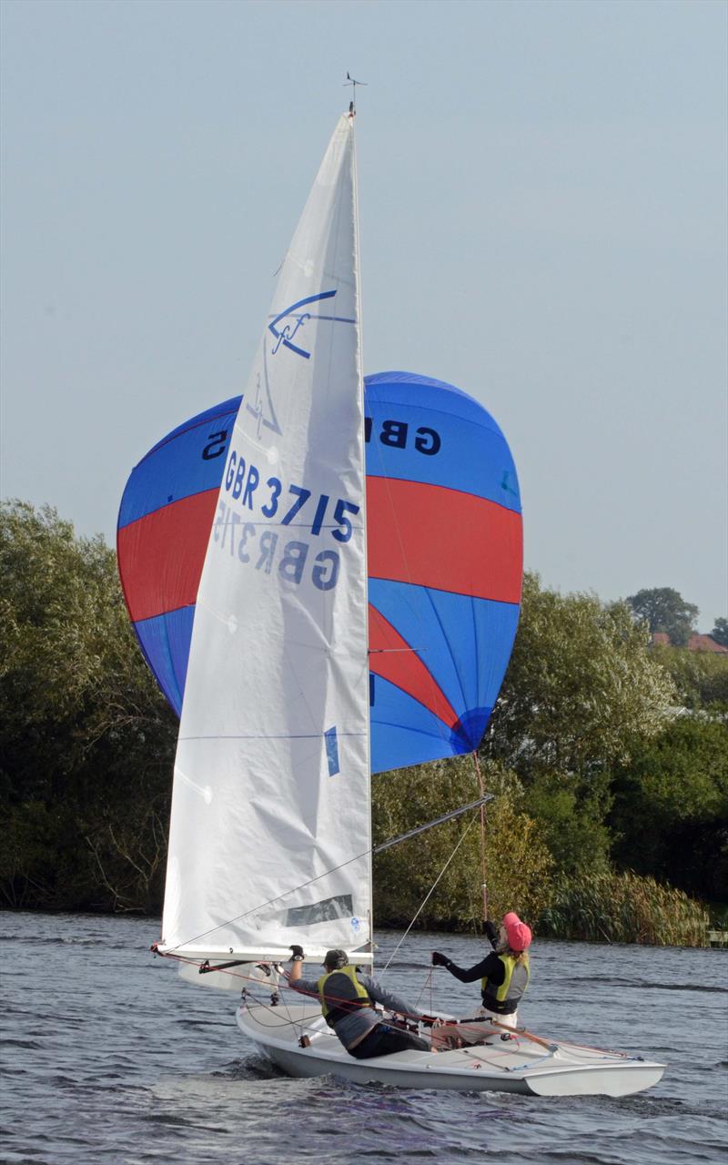 FF3715, Richard Anthony & Bridget Staples during the Broxbourne Sailing Club Flying Fifteen Open photo copyright Pip Hudson taken at Broxbourne Sailing Club and featuring the Flying Fifteen class