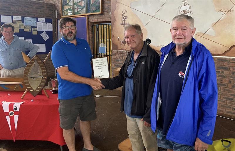 Flying Fifteen South African Nationals - Classic Fleet winners, Mike Colbeck and Rob Finlay photo copyright SAFFA fleet taken at Henley Midmar Yacht Club and featuring the Flying Fifteen class