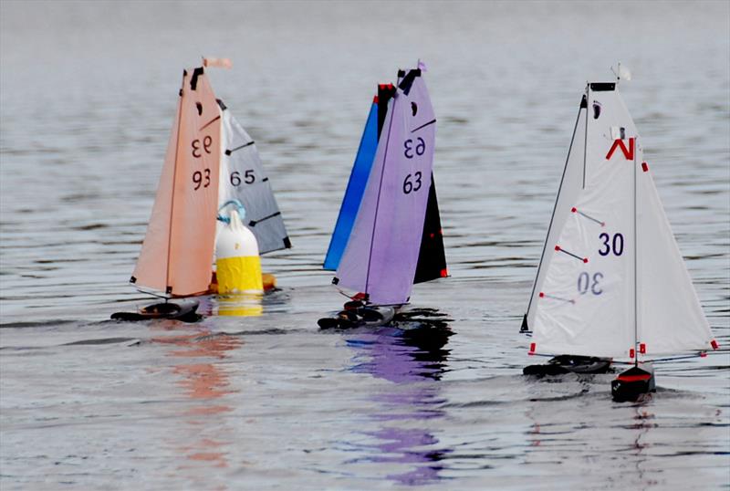 Peter Shepherd 65 leading the fleet at the leeward mark during the 2022 Footy Nationals & Videlo Globe at Frensham - photo © Roger Stollery