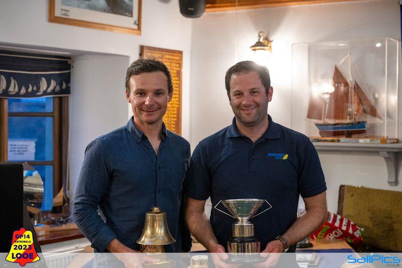 Matt Mee and Chris Robinson win the GP14 Nationals 2023 at Looe - photo © Richard Craig / www.SailPics.co.uk