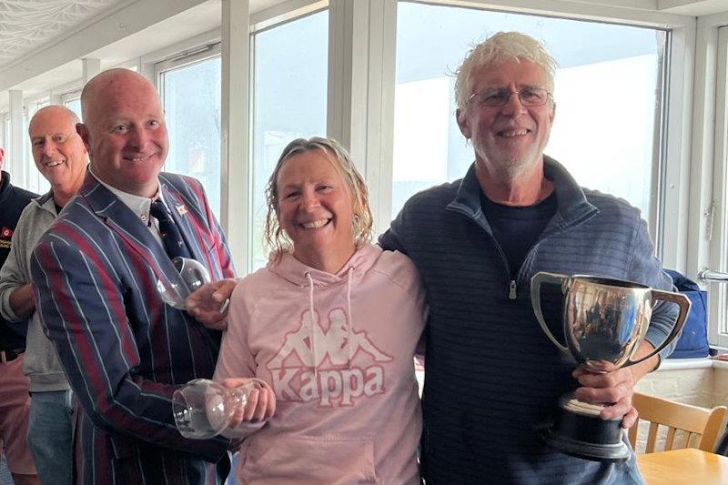 Steve Cooper and Liz Guest win the GP14 open meeting at Leigh-on-Sea photo copyright Steve Corbet taken at Leigh-on-Sea Sailing Club and featuring the GP14 class